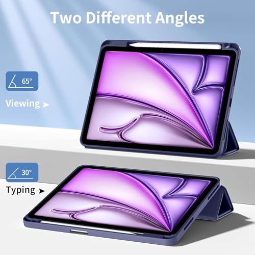 Étui rotatif iPad Air 11 M2 M3 coque 360 porte-crayon