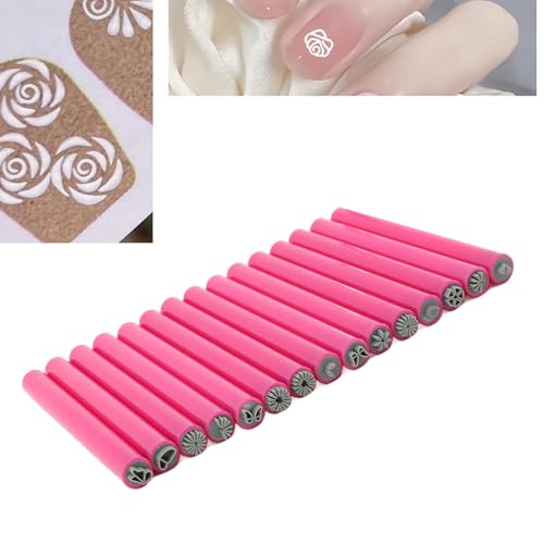 15 Pçs Conjunto de Caneta de Carimbo de Arte do Prego, Diferentes Padrões Requintados Ferramentas de