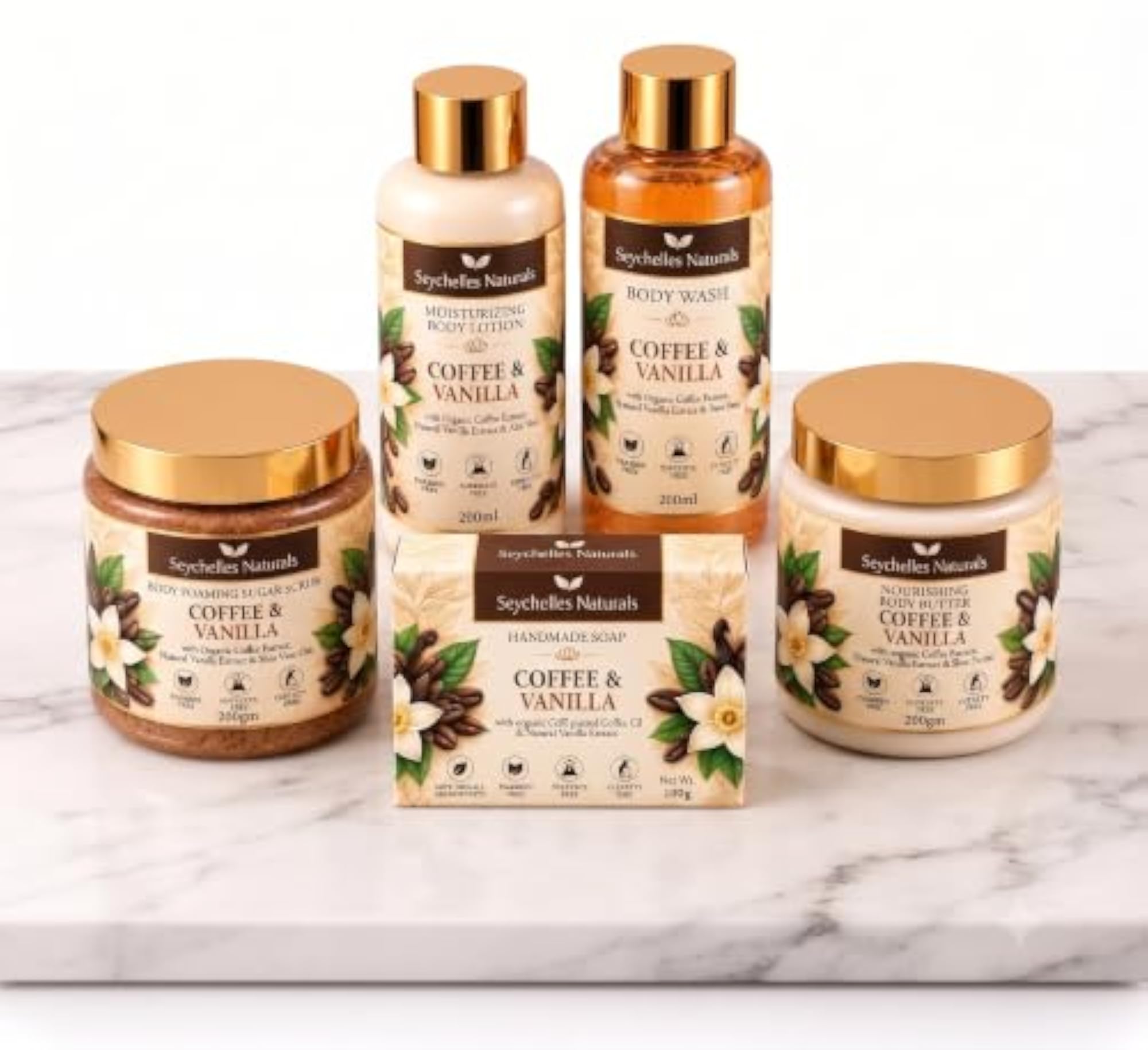 Organic Coffee Vanilla Natural Body Spa Set