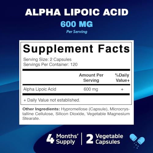 Vitamatic Alpha Lipoic Acid (Ala) 600Mg Per Serving thumb #1