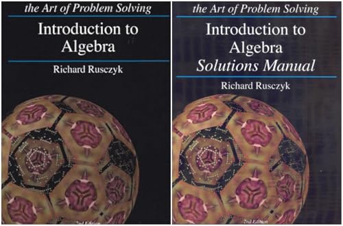 Art of Problem Solving Series Introduction to Algebra 2-Book Bundle Set - Textbook & Solutions Manual