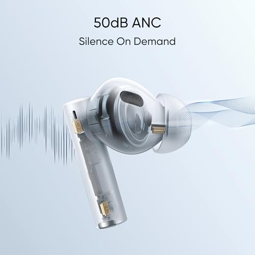 Image of realme in Ear Buds Air 6 Pro with Dual Drivers(11Mm+6Mmtweeter),40 Hours Play Time,Fast Charge,50 Db ANC,Lhdc 5.0,55Ms Low Latency,360 Spatial Audio,Ip55 Dust&Water Resistant,Bt V5.3(Silver Blue)