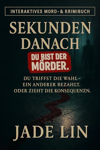 Stadtkrimis Exit Escape Stadtführung Interaktives Mord- & Krimibuch SEKUNDEN DANACH : Du bist der Mörder Du triffst die Wahl – Ein Anderer bezahlt. Oder zieht die Konsequenzen. Jade Lin