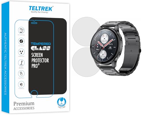 Image of Screen Protector Compatible With Amazfit Pop 3R Smartwatch, Full Hydrogel TPU Screen Guard not a Tempered Glass (Pack of 2)