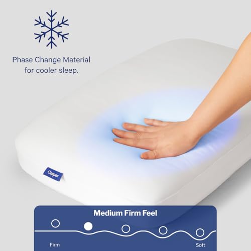 Casper Sleep Snow Foam Pillow, Standard, White