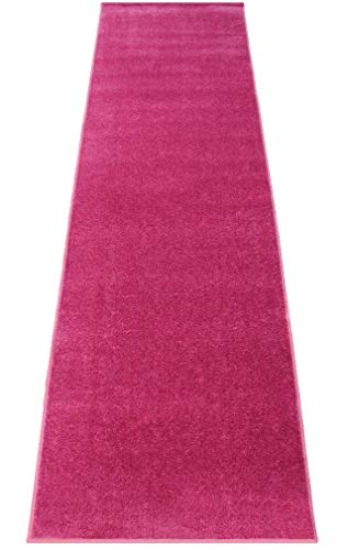 Pink Event Carpet Aisle Runner - Quality Plush Pile Rug With Backing, Binding In Various Sizes (3 X 10 Ft, Pink) #TOP1