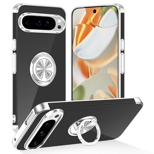 Coque Pixel 9 Pro anti-jaunissement transparente pour éviter les rayures au dos