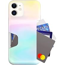 VELVET CAVIAR Compatible with iPhone 11 and iPhone XR Wallet Case with Credit Card Holder for Women - Slim Protective Phone Cases - Iridescent White Opal