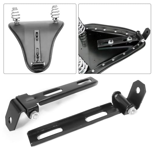 Asiento moto con soporte de acero negro de alta resistencia para proyectos Custom XL 2