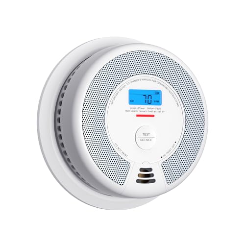 X-Sense Smart Smoke and Carbon Monoxide Detector Combo, Battery-Operated (Not AC Hardwired) Interconnected Combination Smoke Carbon Monoxide Detector,