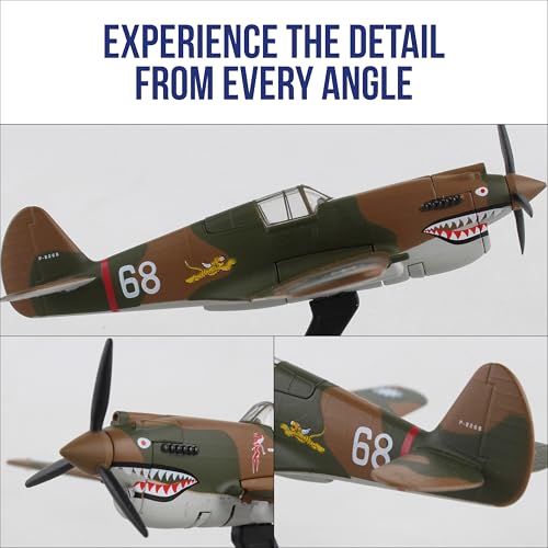 Daron Worldwide Trading P-40 Warhawk Hell's Angels 1:90 Vehicle, Brown , Black, Medium