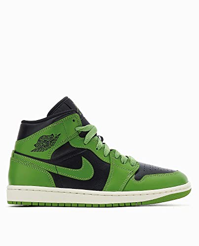 NIKE Jordan Mid Damen Basketballschuhe, Schwarz/Segel/Altitude Green, 40 EU, Black Sail Altitude Green, 41 EU