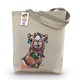 Camel Tote Bag - Camel Lover Gift - Camel Gifts For Women -Handmade Totes - Camel Canvas Totes - Cute Camel Reusable Shopping Bag - Camel Christmas Gift - Grocery Bag - Handbag - Beach Bag