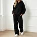 LKRSEEF Jogginganzug Damen Jogginghose Hoodie Trainingsanzug Sporthose Hausanzug Set Kapuzenpullover Sweatjacke Jogging Anzug mit Kapuze Zweiteiler Tracksuit Freizeitanzug Sportanzug Lang Streatwear