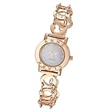 ANNE CLARK レディース腕時計 ハートブレス 天然ピンクシェル文字盤 ダイヤモンド ピンクゴールドカラー