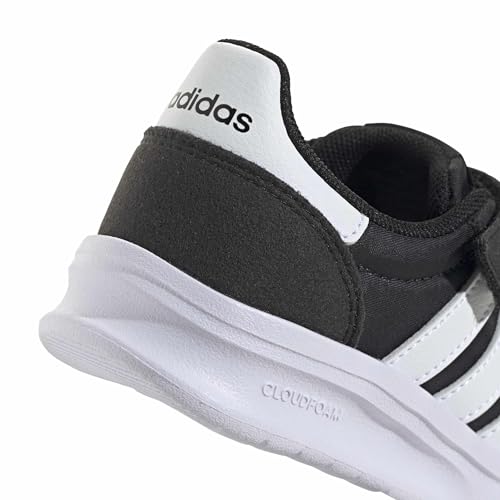 Image of Adidas Unisex-Kids Run 70s 2.0 Elastic Lace Sportswear, Black /White /Gum, 13