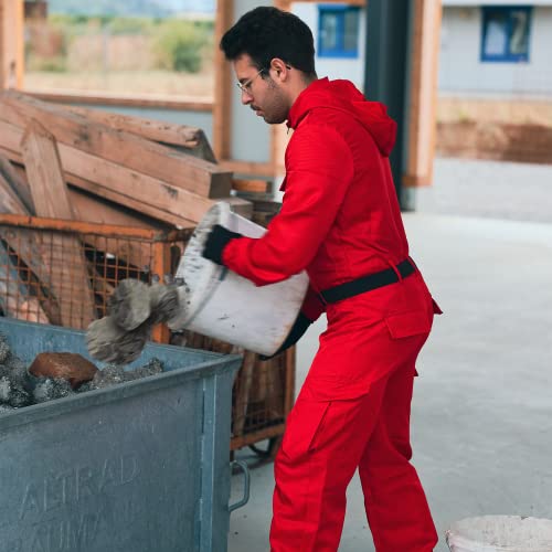 TOOL-ELITE Overall Größe S Arbeitsanzug Rot Schutzanzug Arbeitskleidung Arbeitsoverall Maleranzug