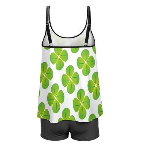 Maillot de bain tankini ensembles bikini short robe de plage trèfle
