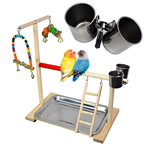 Bird Cage Feeder 2 Clip on Bird Feeders Animal Food Water Cup Stainless Steel Bird Food Water Bowl with Clip Holder - Image 7