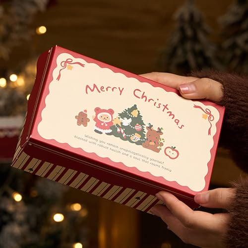 Contenedor de Navidad decorativo y cajas para envolver postres caseros 4