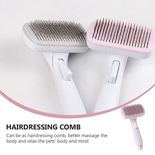 ULTECHNOVO Auto Limpeza Slicker Escova Suavemente Remove Esteiras E Emaranhados de Cabelo Solto Subp