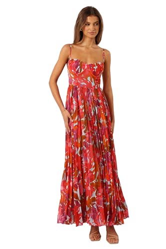 Petal & Pup Women's Achanti Pleated Maxi Dress