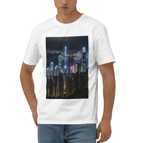 Manches courtes homme imprimé Hong Kong pour un confort optimal sous votre chemise