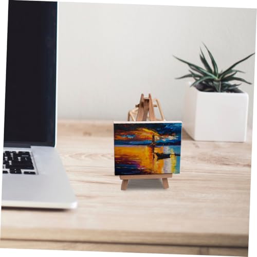 Lienzo de algodón resistente Veemoon 5x5 cm con bastidores estables para óleo 7