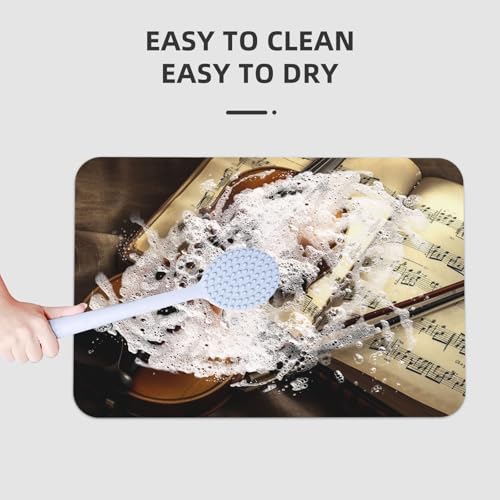 Tapis de douche en terre de diatomée super absorbant et antidérapant lavable - 8