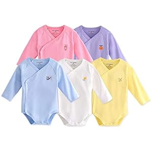 Blueleyu Babybody mit langen Ärmeln, aus Baumwolle, für Babys und Kleinkinder
