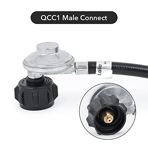 Stanbroil 6 Feet Propane Regulator Hose - 1/4" Female Quick Connect X Acme Nut For Olympian 5100 5500 Rv Grill And Low Pressure Lp Gas Grill, Heater #TOP1