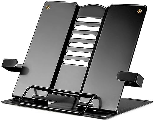 MARZIX Book Stand/Holder Book Reading Stand Portable Metal Desktop Adjustable Foldable Cookbook Holder,Recipe Book Holder Textbook Stand Music Stand Book Stands & Holders for Reading