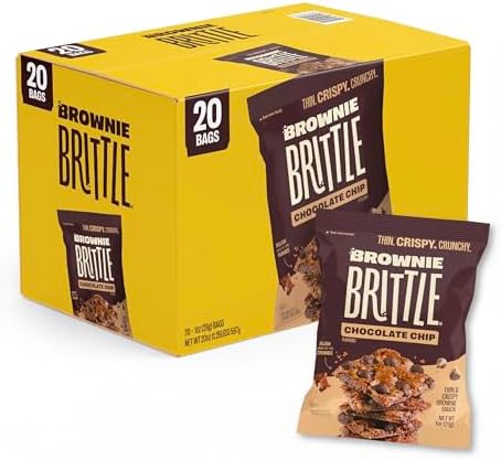 Brownie Brittle โ Original Chocolate Chip Thin and Crispy Sweet Snacks