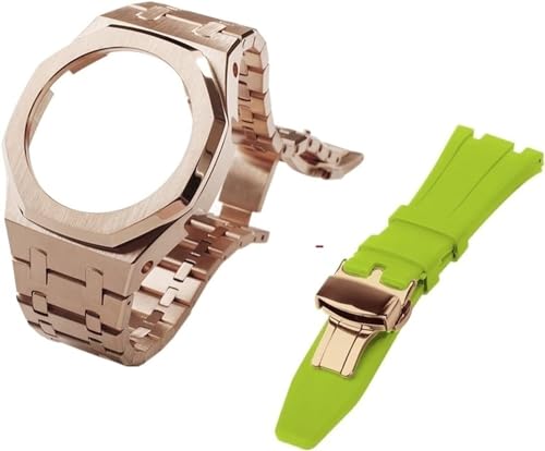 Bracelet de montre caoutchouc fluoré et boîtier GA2100 sport chic