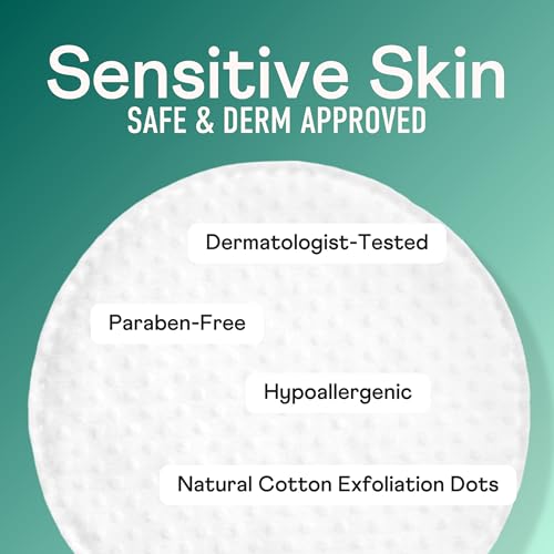Swisspers Premium Exfoliating Rounds, 2 Distinct Raised Textured Surface, Cotton Facial Pads, 80 Count Re-closable Bag - Thumbnail 3