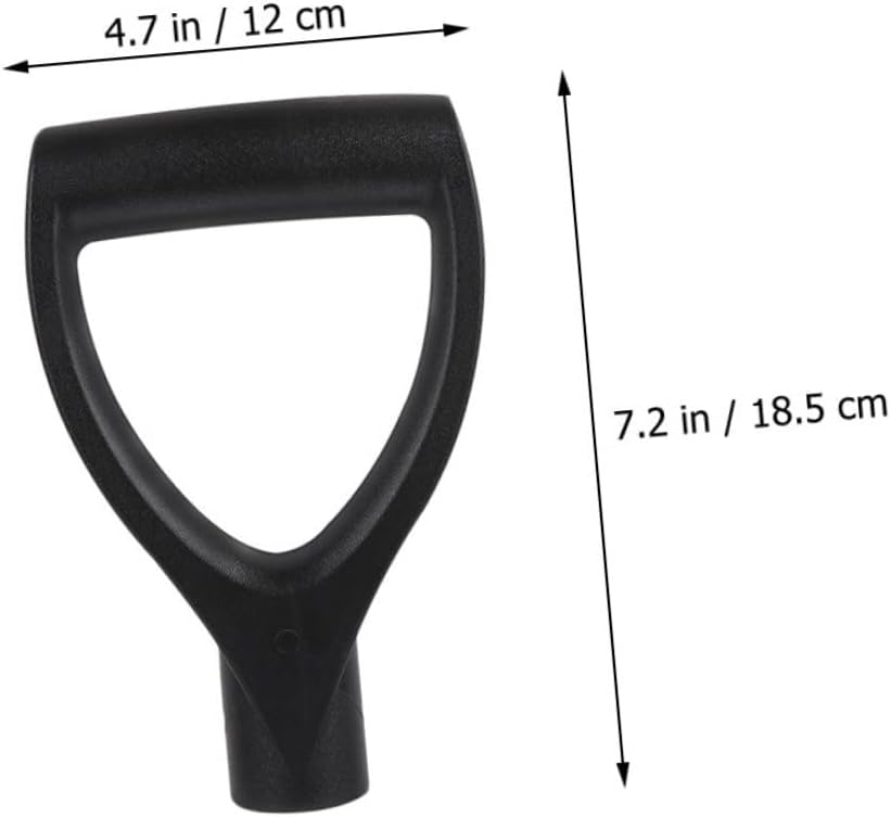 5pcs Ergonomic D-Shaped Shovel Handles Plastic Replacement Grips for Snow Shovels Comfortable Spade Handle for Digging and Raking Heavy-Duty Construction