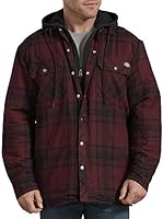 Dickies Men's Relaxed Fit Hooded Quilted Shirt Jacket
