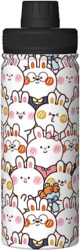 うさぎ 兎 可愛い アニメ アニメ 水筒 真空断熱 保温 保冷 スポーツボトル 人気 ステンレスボトル スポーツ飲料対応 漏れない 直飲み530ml 男の子 女の子 おしゃれ 大人 子供 グッズ キャラクター 雑貨 zj126