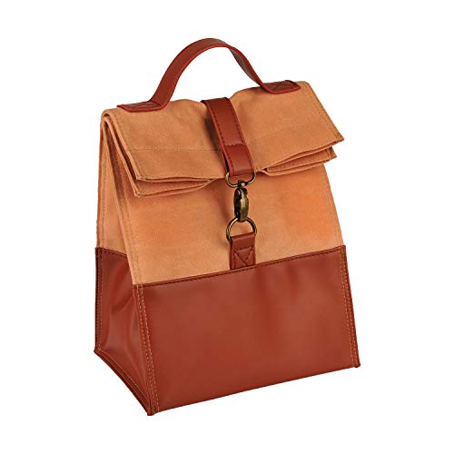 Bolsa térmica Porta Alimentos para Llevar Desayuno, Almuerzo, Comida o merienda al Trabajo, Universidad, Colegio o Playa | Lonchera Multiusos Plegable, Aislante e Impermeable para niños y Adultos
