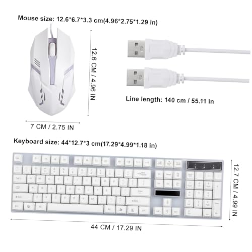Teclado y ratón gaming con cable USB y diseño ergonómico para largas sesiones de juego 2