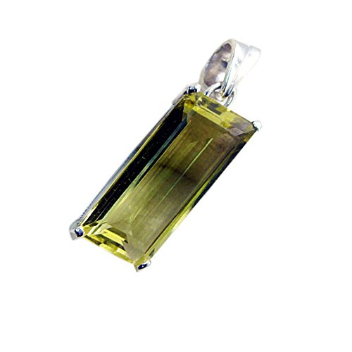 Citron Quartz Médaillon en argent, le cadeau fait main idéal pour illuminer son style