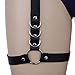 MILAKOO Adjustable Leather Leg Harness Garter Belt Punk Gothic Thigh Ring Garter