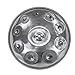Handpan Steel Drum Instrument 440Hz 10 Notes in D Minor 22inches Handmade, Percussion Instrument