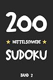 200 Mittelschwere Sudoku Band 2: Puzzle Rätsel Heft, 9x9, 2 Rätsel pro Seite (German Edition)