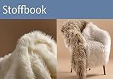 StoffBook schwarz kuschelfell kunstpelz teddyfell zottelfell stoff für nähen basteln plüschstoff fellimitat kinder und diy-projekte, d106