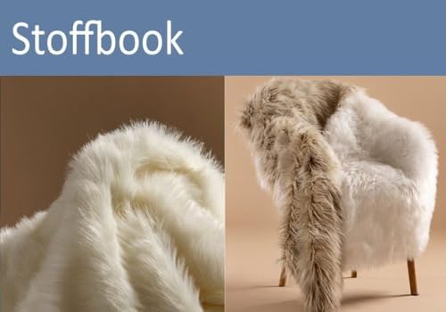 StoffBook schwarz kuschelfell kunstpelz teddyfell zottelfell stoff für nähen basteln plüschstoff fellimitat kinder und diy-projekte, d106