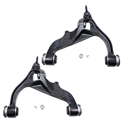 Image of Detroit Axle - 4WD Front End Suspension Kit for 06-08 Dodge Ram 1500 [5 Lugs], Lower Upper Control Arms Tie Rods Sway Bar Links 2006 2007 2008 Replacement