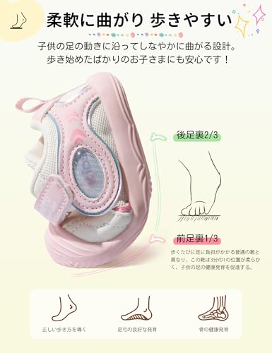 マジックテープ採用のベビースニーカー着脱機構