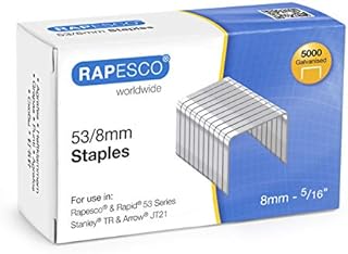 Rapesco 0750 53/8 mm Staples - Box of 5,000