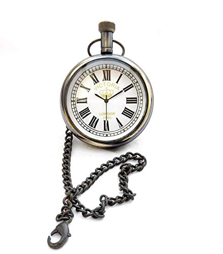 K V HANDICRAFTS Royal Gold Brass Victoria London 1901 Dial - Antique Pocket Gandhi Watch Royal Look Indian Handicraft Premium Gift Item (B08BBYNQLY) Amazon Price History, Amazon Price Tracker